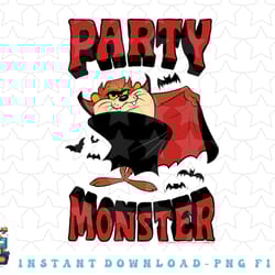looney tunes tasmanian devil party monster png, sublimation, digital download