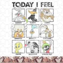 looney tunes today i feel group box up png, sublimation, digital download