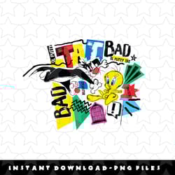 looney tunes tweety slyvester chase is on png, sublimation, digital download