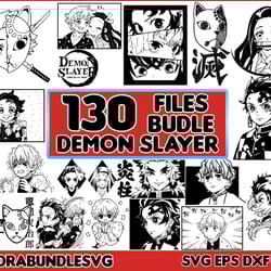 20 designs demon slayer bundle svg, demon slayer svg, nezuko svg, demon slayer svg, nezuko svg, digital download