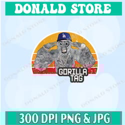 retro gorilla tag shirt, gorilla tag merch monke boys gifts png, png high quality, png, digital download