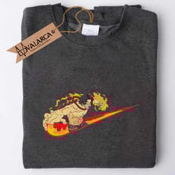 inspired anime embroidered sweatshirt, nike x ace one piece embroidered sweatshirt, custom anime embroidered hoodie