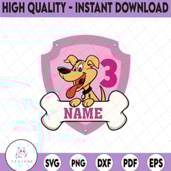 skye paw patrol birthday svg png, custom name and age paw patrol skye birthday girl, skye paw patrol, paw patrol