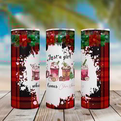 just a girl who loves christmas tumbler,just a girl who loves christmas skinny tumbler,awareness tumbler