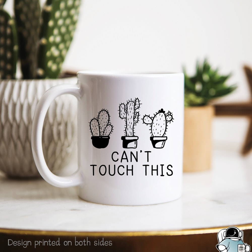 Cactus Mug, Can't Touch Coffee Mug, Plant Mug, Gardener Gift, Plant Lady, Succulent Gift, Garden Mug, Gardening Mug, Gifts For Her - 1.jpg