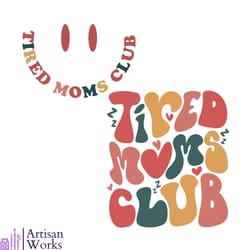 tired moms club svg cool moms club svg cutting digital file