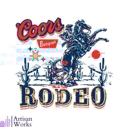 coors cowboy western rodeo svg graphic design file