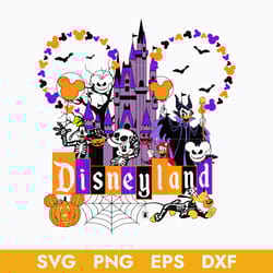 disneylad halloween svg, castle mickey and friend halloween svg, halloween svg, png dxf eps digital file
