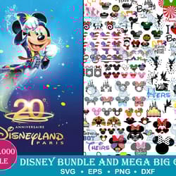 100.000 file disney bundle svg , mega bundle disney svg eps png , digital download
