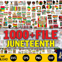 1000 file juneteenth svg, bundle juneteenth cricut, digital download