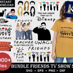 1000 files friends svg , digital download