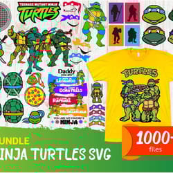 1000 files ninja turtles svg , digital download