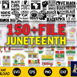 150 file juneteenth svg, bundle juneteenth svg, digital download