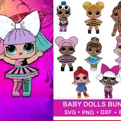 36 file lol dolls svg ,lol dolls bundle svg
