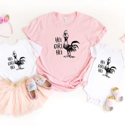 hei girl hei shirt, moana chicken character shirt, disney characters t-shirt, disney moana chicken tee, disney t shirt,