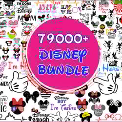 79.000 file disney bundle svg , disney svg , digital download