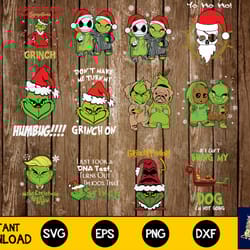 grinch bundle christmas svg, digital download