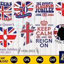 jubilee svg bundle, queen_s platinum jubilee svg, jubilee ,queen elizabeth ii platinum, digital download