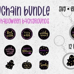 happy halloween keychain bundle svg happy halloween keychain bundle svg