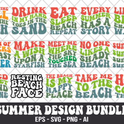 summer retro design bundle svg summer retro design bundle svg