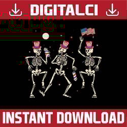 dancing skeleton 4th of july american flag skellies png, dancing skeleton american flag png, independence day png
