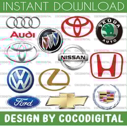 12 car brands logos svg, car cutting file, car logos svg, car brands logos cutting files, car logos vinyl cutting file