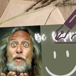 be happy! digital greeting card.