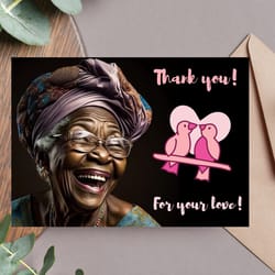 thank you! for your love! digital greeting card.