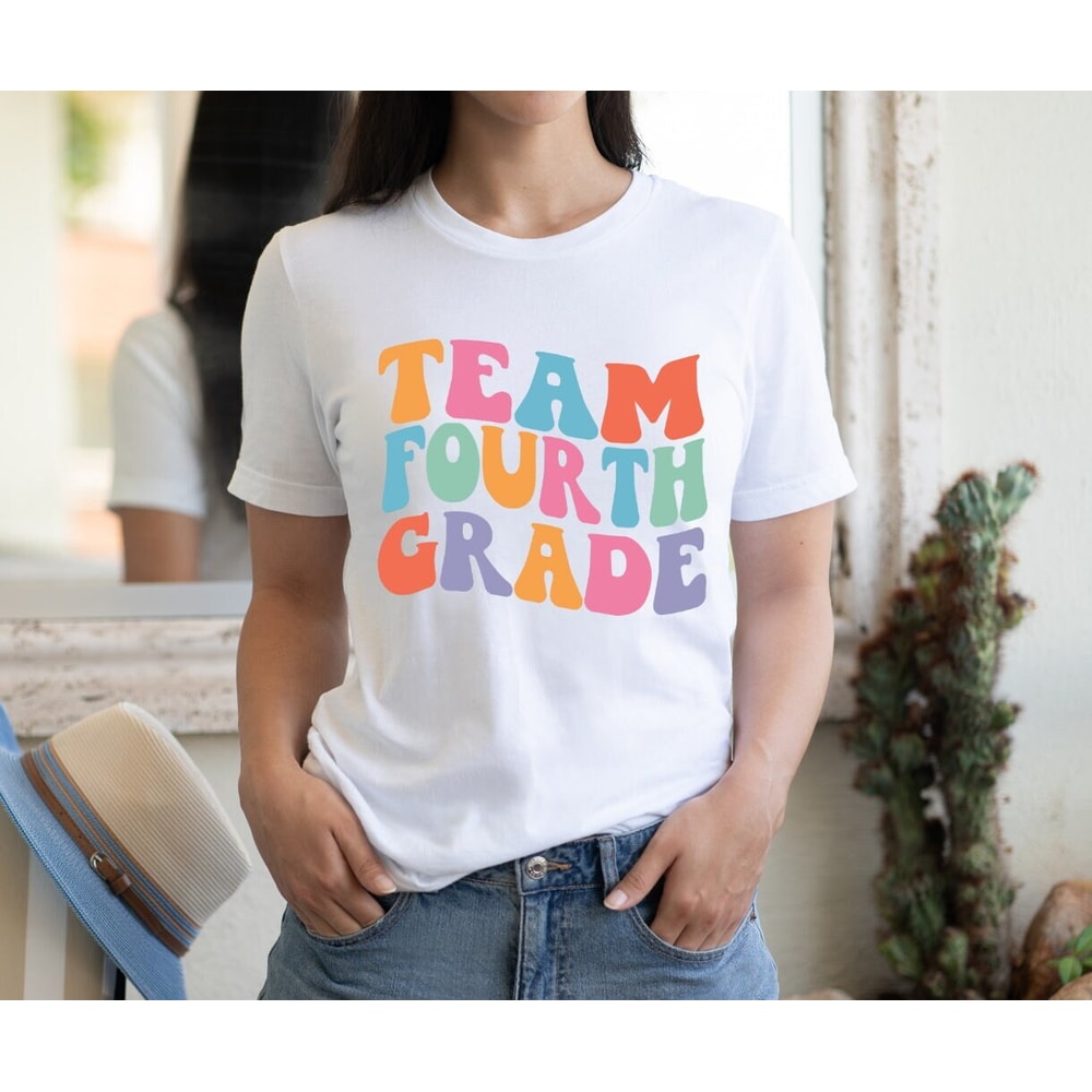 Team Fourth Grade, Retro Fourth Grade Team, Back To School, 4th Grade Teacher, 4th Grade Novelty T-Shirt - 2.jpg