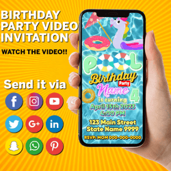 enchanted forest video invitation, magic fairy video invite, canva template, digital invite, instant access, editable