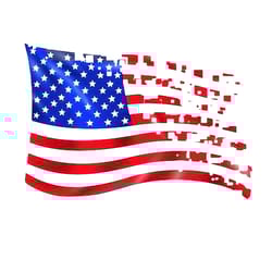 us flag. png transparent background. instant download. 300 dpi