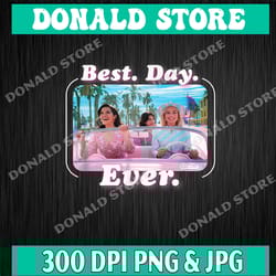 barbie the movie: best day ever driving png, png high quality, png, digital download