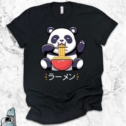 ramen panda, ramen shirt, ramen gifts, japanese panda shirt, japanese ramen panda gifts, ramen noodles tshirt, japanese