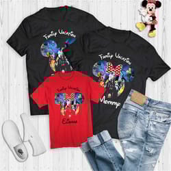 disney trip 2023, walt disney matching shirts, disney family shirts with custom names, disney kids shirts, disney family