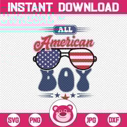 all american boy 4th of july svg, boys 4th of july svg, kids 4th of july svg, boys patriotic svg, digital download