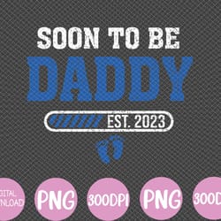 soon to be daddy est.2023 retro vintage dad father's day svg, eps, png, dxf, digital download
