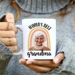 custom photo and text mug, personalized photo mug, custom grandma mug, custom grandma photo mug, mothers day gift, gift