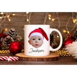 custom photo and text mug, personalized photo mug, face mug, custom photo mug, christmas gift idea, christmas mug, creat