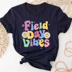 groovy field day 2023 funny field day vibes teacher boy kids t-shirt, students matching shirt,field trip fun,2023 field