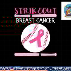 baseball breast cancer awareness support with pink ribbon t-shirt copy