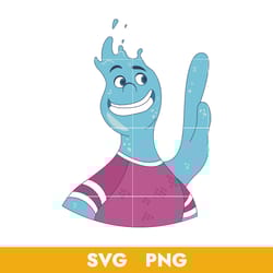 wade svg, elemental characters svg, elemental svg, disney pixars elemental svg, png, 04072308