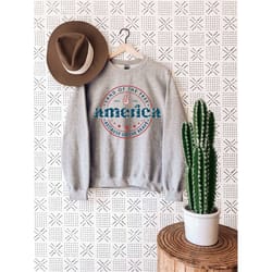 america land of free sweatshirt, 4th of july shirt, america shirt, land of the free america because of the brave shirt,