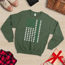 St. Patricks Day Sweatshirt, Lucky Crewneck, Shamrock Sweatshirt, Four Leaf Clover Sweatshirt, Irish Sweatshirt, St Patt