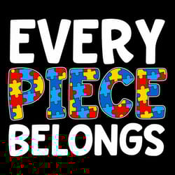 every piece belongs autism awareness svg, autism puzzle piece logo svg, autism awareness svg file cut digital download