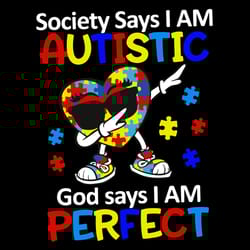 society i am autism awareness svg, autism puzzle piece logo svg, autism awareness svg file cut digital download