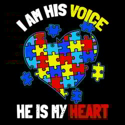 i am his voice autism awareness svg, autism puzzle piece logo svg, autism awareness svg file cut digital download