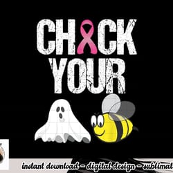 check your boo bees shirt funny breast cancer halloween gift png, sublimation copy