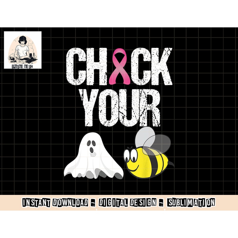 Check Your Boo Bees Shirt Funny Breast Cancer Halloween Gift png, sublimation copy.jpg