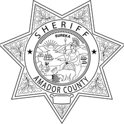 amador county sheriff, california sheriff star badge vector outline svg file, cnc laser engraving, cricut, cnc router