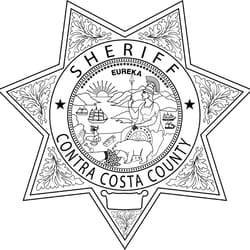contra costa sheriff, california sheriff star badge vector outline svg file, cnc laser engraving, cricut, cnc router